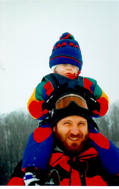 Ben on Dad's Shoulders